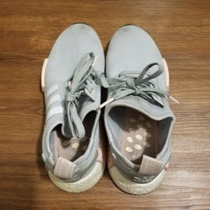Adidas nmd gray running shoes
